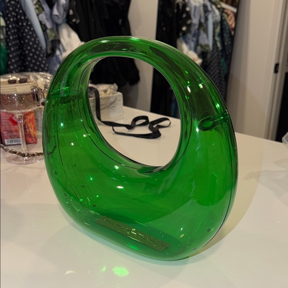 Green Transparent plastic Handbag - Picture 1 of 6